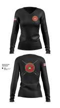 Ruskin Highschool MCJROTC drill team 60499164 Women's Long Sleeve V-neck Shirt - 3