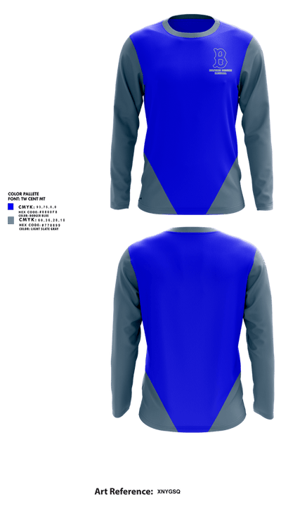 Bulverde Dodgers 25338394 Long Sleeve Performance Shirt 1