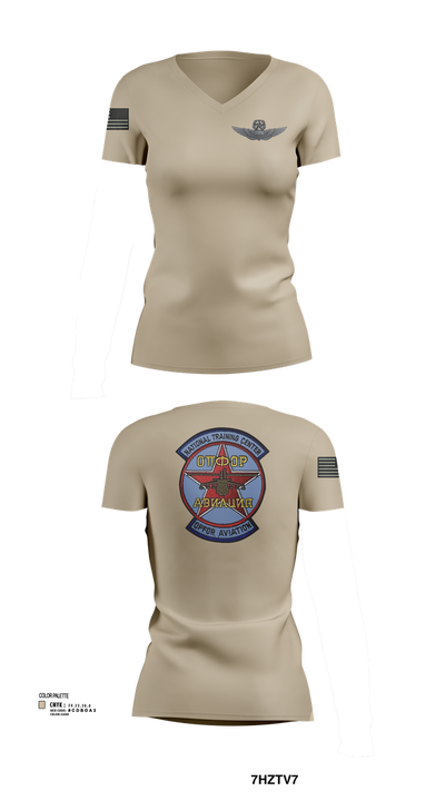 Sokol Platoon 58699677 Women's Short Sleeve V-neck Shirt - 101