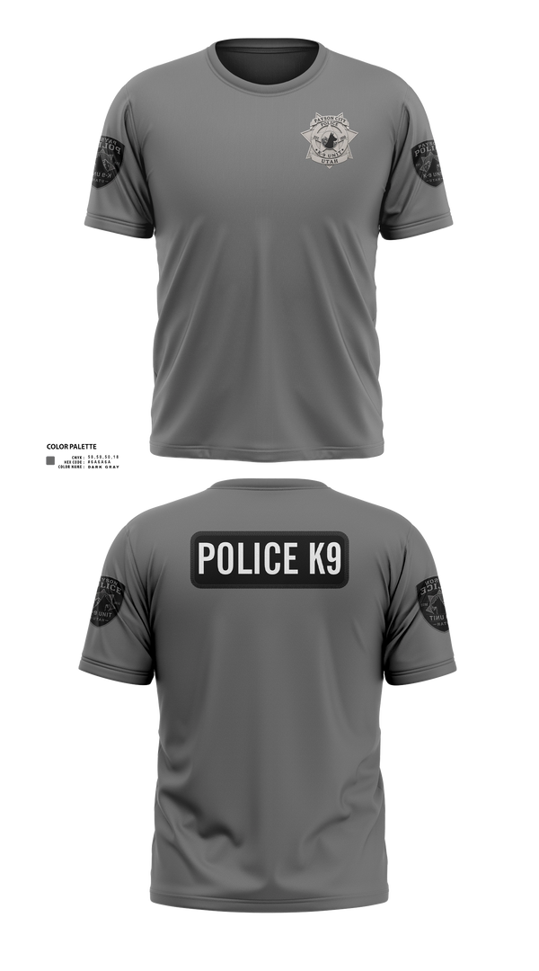 Old School Cotton Feel Shirt, K9, Police, Teamtime, Team time, sublimation, custom sports apparel, team uniforms, spirit wear, spiritwear, sports uniforms, custom shirts, team store, custom team store, fundraiser sports, apparel fundraiser