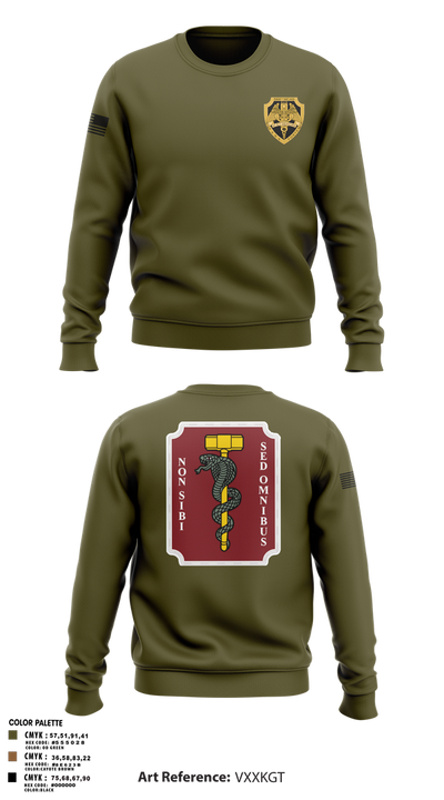 Hammer platoon, 566th MCAS 87088190 Crew Neck Sweatshirt - 1