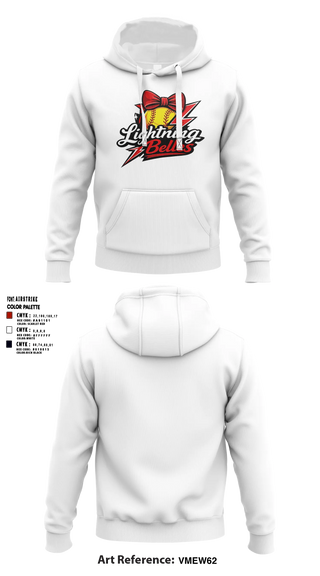 Hoodie, Bluegrass Lightning Belles, Softball, Teamtime, Team time, sublimation, custom sports apparel, team uniforms, spirit wear, spiritwear, sports uniforms, custom shirts, team store, custom team store, fundraiser sports, apparel fundraiser