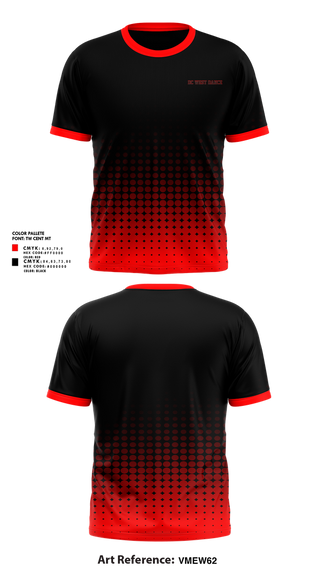 Short Sleeve Performance Shirt, DC West Dance, Spirit Store, Teamtime, Team time, sublimation, custom sports apparel, team uniforms, spirit wear, spiritwear, sports uniforms, custom shirts, team store, custom team store, fundraiser sports, apparel fundraiser