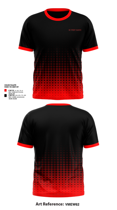 DC West Dance 42211953 Short Sleeve Performance Shirt - 1