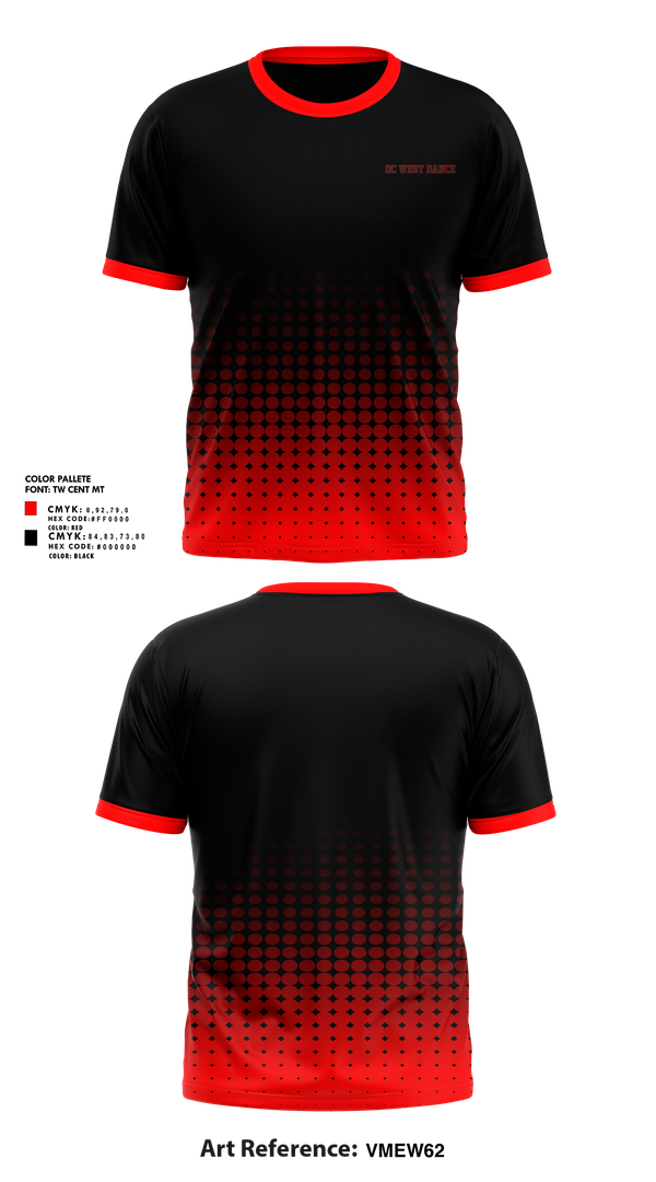 Short Sleeve Performance Shirt, DC West Dance, Spirit Store, Teamtime, Team time, sublimation, custom sports apparel, team uniforms, spirit wear, spiritwear, sports uniforms, custom shirts, team store, custom team store, fundraiser sports, apparel fundraiser