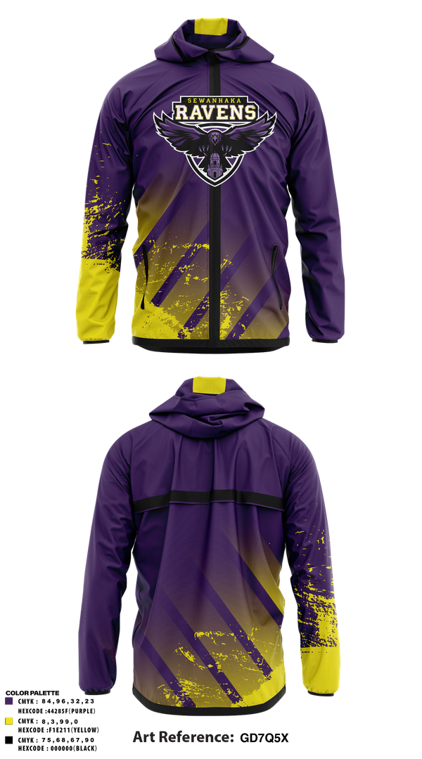 Windbreaker, Sewanhaka Ravens Soccer, Men's Soccer, Teamtime, Team time, sublimation, custom sports apparel, team uniforms, spirit wear, spiritwear, sports uniforms, custom shirts, team store, custom team store, fundraiser sports, apparel fundraiser