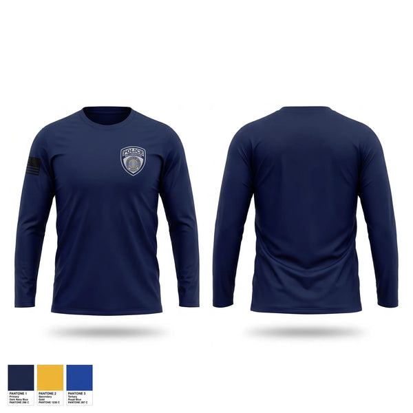 Long Sleeve Performance Shirt, Williamsburg Police Department, Police, Teamtime, Team time, sublimation, custom sports apparel, team uniforms, spirit wear, spiritwear, sports uniforms, custom shirts, team store, custom team store, fundraiser sports, apparel fundraiser
