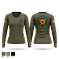 Darkside Women's Long Sleeve V-neck Shirt - 1