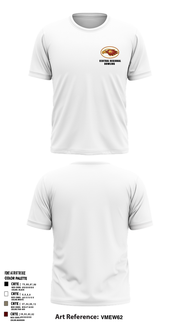 Short Sleeve Performance Shirt, Central Regional High School Bowling, Bowling, Teamtime, Team time, sublimation, custom sports apparel, team uniforms, spirit wear, spiritwear, sports uniforms, custom shirts, team store, custom team store, fundraiser sports, apparel fundraiser