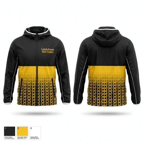 Windbreaker, Lake-Lehman Black Knights, Men's Basketball, Teamtime, Team time, sublimation, custom sports apparel, team uniforms, spirit wear, spiritwear, sports uniforms, custom shirts, team store, custom team store, fundraiser sports, apparel fundraiser