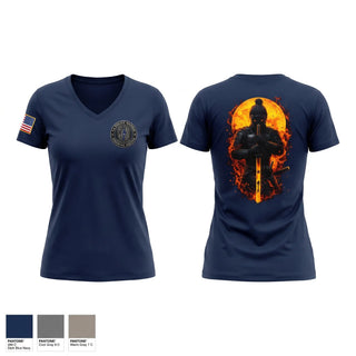 Womens Short Sleeve Vneck Shirt, US Federal Law Enforcement, Police, Teamtime, Team time, sublimation, custom sports apparel, team uniforms, spirit wear, spiritwear, sports uniforms, custom shirts, team store, custom team store, fundraiser sports, apparel fundraiser