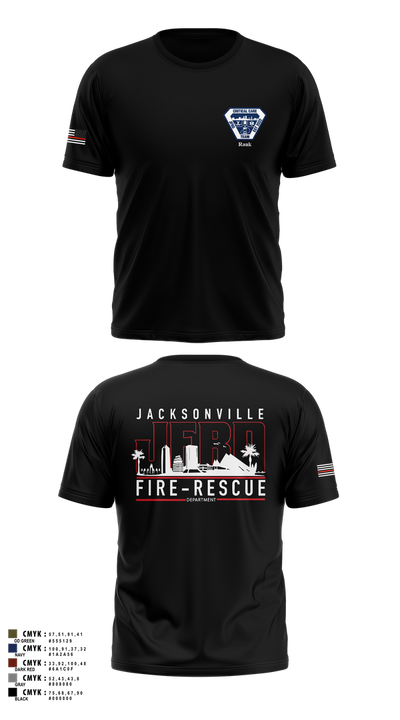 JFRD Critical Care Team 81495664 Old School Cotton Feel Shirt - 6