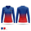 M.S.T Women's Long Sleeve V-neck Shirt - 1