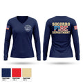 Socorro Fire Department Women's Long Sleeve V-neck Shirt - 1