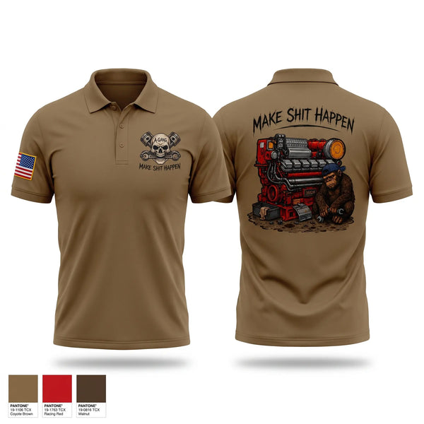 Short Sleeve Performance Polo, A GANG, Navy, Teamtime, Team time, sublimation, custom sports apparel, team uniforms, spirit wear, spiritwear, sports uniforms, custom shirts, team store, custom team store, fundraiser sports, apparel fundraiser