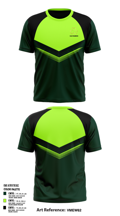 Black Shamrocks 32510226 Short Sleeve Performance Shirt - 1