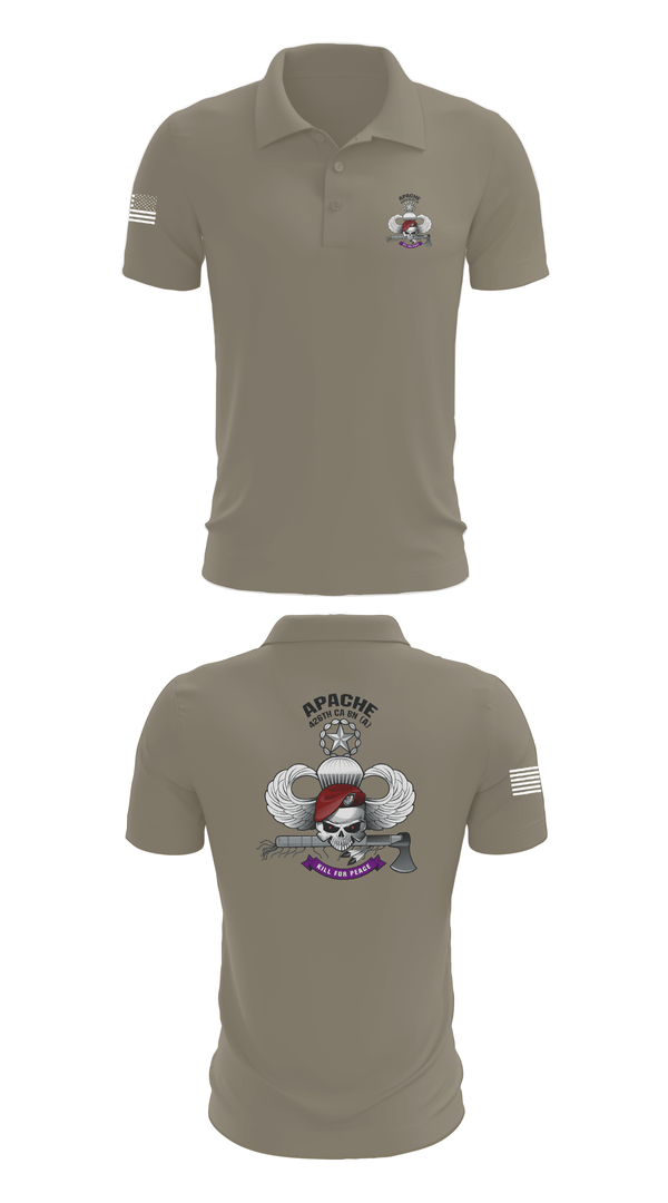Short Sleeve Performance Polo, A CO 426th CA BN (A), Army, Teamtime, Team time, sublimation, custom sports apparel, team uniforms, spirit wear, spiritwear, sports uniforms, custom shirts, team store, custom team store, fundraiser sports, apparel fundraiser