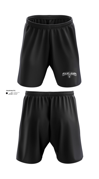 Athletic Shorts With Pockets, RAIDERS, Army, Teamtime, Team time, sublimation, custom sports apparel, team uniforms, spirit wear, spiritwear, sports uniforms, custom shirts, team store, custom team store, fundraiser sports, apparel fundraiser