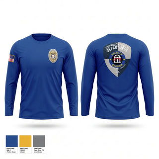 Long Sleeve Performance Shirt, Reynolds Police Department, Police, Teamtime, Team time, sublimation, custom sports apparel, team uniforms, spirit wear, spiritwear, sports uniforms, custom shirts, team store, custom team store, fundraiser sports, apparel fundraiser