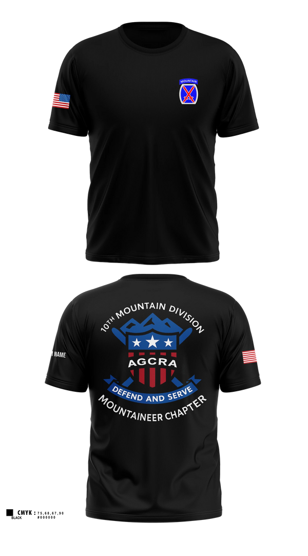 Short Sleeve Performance Shirt, Mountaineer Chapter Adjutant General Regimental Association, Army, Teamtime, Team time, sublimation, custom sports apparel, team uniforms, spirit wear, spiritwear, sports uniforms, custom shirts, team store, custom team store, fundraiser sports, apparel fundraiser