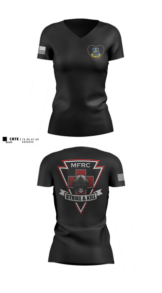 Womens Short Sleeve Vneck Shirt, Wind River USWFS, Fire Department, Teamtime, Team time, sublimation, custom sports apparel, team uniforms, spirit wear, spiritwear, sports uniforms, custom shirts, team store, custom team store, fundraiser sports, apparel fundraiser
