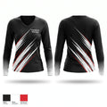 Maryland Warriors Women's Long Sleeve V-neck Shirt - 1
