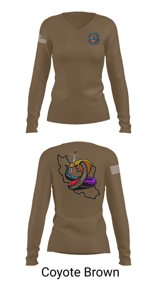 Womens Long Sleeve Vneck Shirt, Iran DCIT, Army, Teamtime, Team time, sublimation, custom sports apparel, team uniforms, spirit wear, spiritwear, sports uniforms, custom shirts, team store, custom team store, fundraiser sports, apparel fundraiser