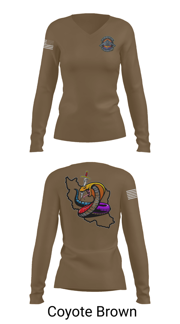 Womens Long Sleeve Vneck Shirt, Iran DCIT, Army, Teamtime, Team time, sublimation, custom sports apparel, team uniforms, spirit wear, spiritwear, sports uniforms, custom shirts, team store, custom team store, fundraiser sports, apparel fundraiser