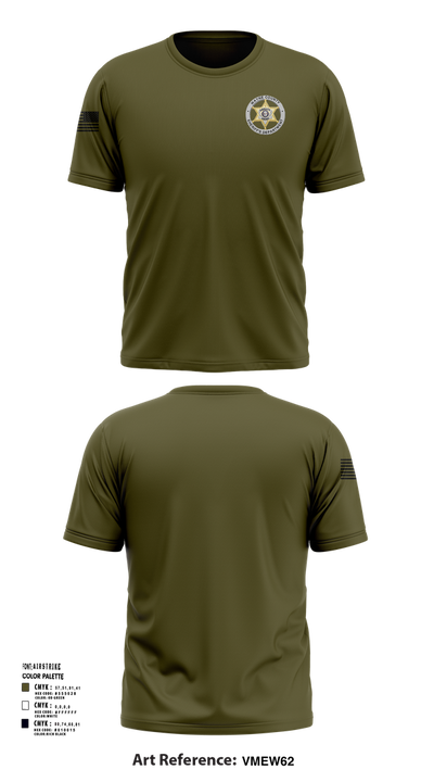 Wayne County Sheriff’s Department 73359444 Short Sleeve Performance Shirt - 2
