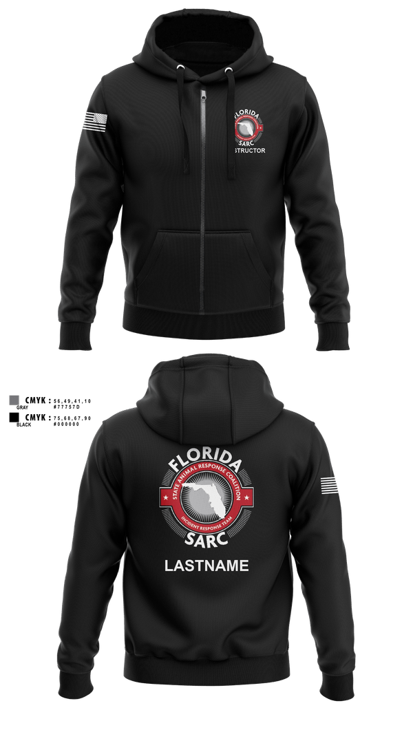 Zip Hoodie, Florida State Animal Response Coalition, , Teamtime, Team time, sublimation, custom sports apparel, team uniforms, spirit wear, spiritwear, sports uniforms, custom shirts, team store, custom team store, fundraiser sports, apparel fundraiser