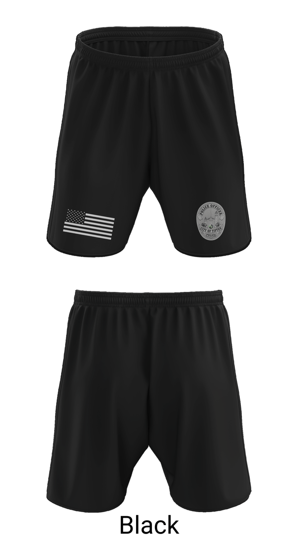 Athletic Shorts With Pockets, Tipton Police Department, Police, Teamtime, Team time, sublimation, custom sports apparel, team uniforms, spirit wear, spiritwear, sports uniforms, custom shirts, team store, custom team store, fundraiser sports, apparel fundraiser
