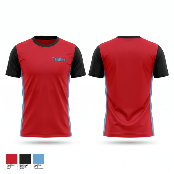 Soft Poly Tee Cotton Like Feel, Panthers, Track & Field, Teamtime, Team time, sublimation, custom sports apparel, team uniforms, spirit wear, spiritwear, sports uniforms, custom shirts, team store, custom team store, fundraiser sports, apparel fundraiser