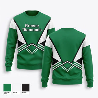 Crew Neck Sweatshirt, Greene Diamonds, Softball, Teamtime, Team time, sublimation, custom sports apparel, team uniforms, spirit wear, spiritwear, sports uniforms, custom shirts, team store, custom team store, fundraiser sports, apparel fundraiser