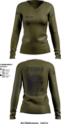 Truck company 33312941 Women's Long Sleeve V-neck Shirt - 1