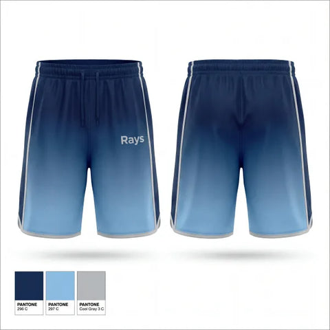 Athletic Shorts With Pockets, Rays, Baseball, Teamtime, Team time, sublimation, custom sports apparel, team uniforms, spirit wear, spiritwear, sports uniforms, custom shirts, team store, custom team store, fundraiser sports, apparel fundraiser
