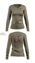 S&D, 65th DEB 25946051 Women's Long Sleeve V-neck Shirt - 21