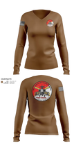 7th Squadron, Sixth Cavalry Regiment 24299123 Women's Long Sleeve V-neck Shirt - 21