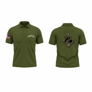 Short Sleeve Performance Polo, 90th Ground Combat Training Squadron, Air Force, Teamtime, Team time, sublimation, custom sports apparel, team uniforms, spirit wear, spiritwear, sports uniforms, custom shirts, team store, custom team store, fundraiser sports, apparel fundraiser