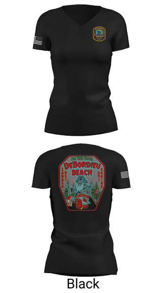 Womens Short Sleeve Vneck Shirt, Midway Fire Station 83, Fire Department, Teamtime, Team time, sublimation, custom sports apparel, team uniforms, spirit wear, spiritwear, sports uniforms, custom shirts, team store, custom team store, fundraiser sports, apparel fundraiser