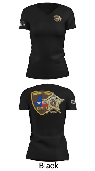 Womens Short Sleeve Vneck Shirt, Caldwell County Sheriff’s Office, Police, Teamtime, Team time, sublimation, custom sports apparel, team uniforms, spirit wear, spiritwear, sports uniforms, custom shirts, team store, custom team store, fundraiser sports, apparel fundraiser