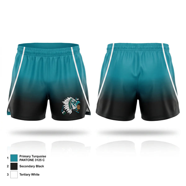 Track Shorts, Mendota Aztecs, Track & Field, Teamtime, Team time, sublimation, custom sports apparel, team uniforms, spirit wear, spiritwear, sports uniforms, custom shirts, team store, custom team store, fundraiser sports, apparel fundraiser