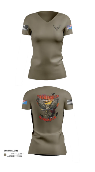 Womens Short Sleeve Vneck Shirt, TFThunderHawk, Army, Teamtime, Team time, sublimation, custom sports apparel, team uniforms, spirit wear, spiritwear, sports uniforms, custom shirts, team store, custom team store, fundraiser sports, apparel fundraiser