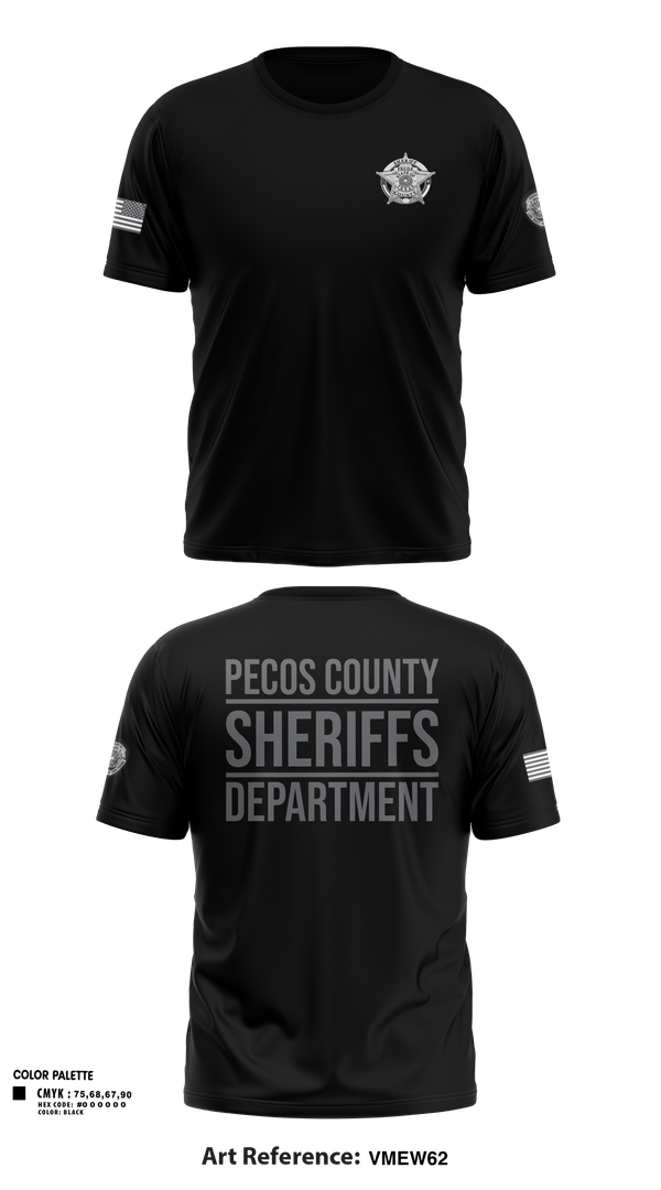 Old School Cotton Feel Shirt, Pecos County Sheriff’s Office, Police, Teamtime, Team time, sublimation, custom sports apparel, team uniforms, spirit wear, spiritwear, sports uniforms, custom shirts, team store, custom team store, fundraiser sports, apparel fundraiser