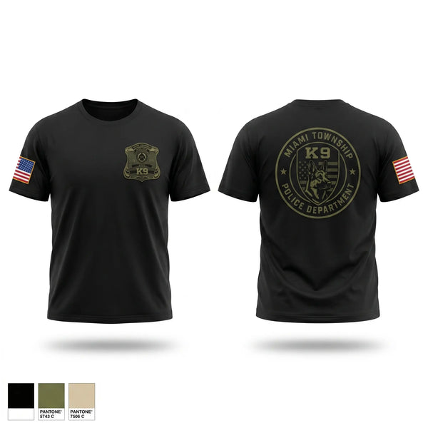 Old School Cotton Feel Shirt, Miami Township Police K9, Police, Teamtime, Team time, sublimation, custom sports apparel, team uniforms, spirit wear, spiritwear, sports uniforms, custom shirts, team store, custom team store, fundraiser sports, apparel fundraiser
