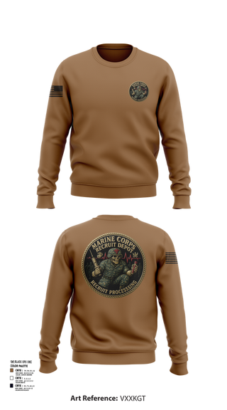 Crew Neck Sweatshirt, Recruit Processing, , Teamtime, Team time, sublimation, custom sports apparel, team uniforms, spirit wear, spiritwear, sports uniforms, custom shirts, team store, custom team store, fundraiser sports, apparel fundraiser
