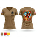 C. Co. 1ST PLT Women's Short Sleeve V-neck Shirt - 1