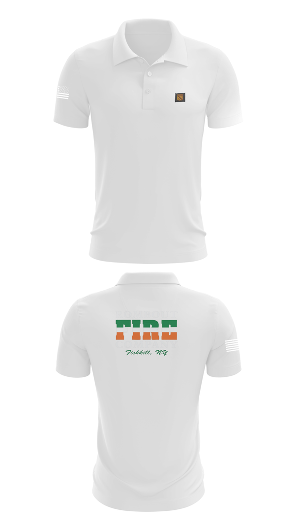 Short Sleeve Performance Polo, Rombout Fire Company, Fire Department, Teamtime, Team time, sublimation, custom sports apparel, team uniforms, spirit wear, spiritwear, sports uniforms, custom shirts, team store, custom team store, fundraiser sports, apparel fundraiser