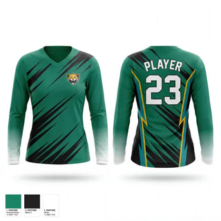Womens Long Sleeve Vneck Shirt, Jaguares, Men's Soccer, Teamtime, Team time, sublimation, custom sports apparel, team uniforms, spirit wear, spiritwear, sports uniforms, custom shirts, team store, custom team store, fundraiser sports, apparel fundraiser