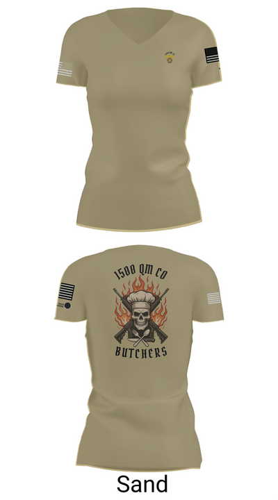 1500 QM Co 49393659 Women's Short Sleeve V-neck Shirt - 88