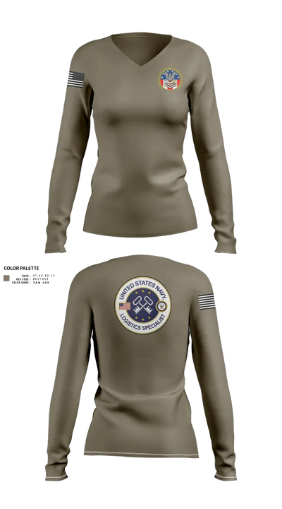 Nrc Baltimore 77200543 Women's Long Sleeve V-neck Shirt - 22